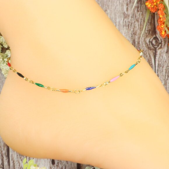 Dainty Anklet for Women – Elegant Everyday Jewelry & Perfect Gift | MLCRC1841 - Picture 3 of 10